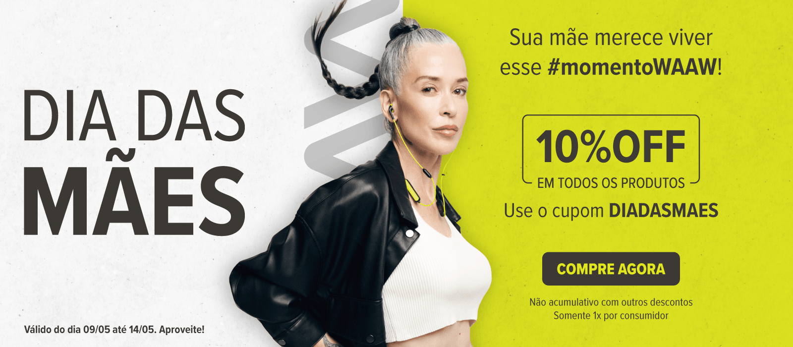 10% OFF Promoção de Dia das mães
