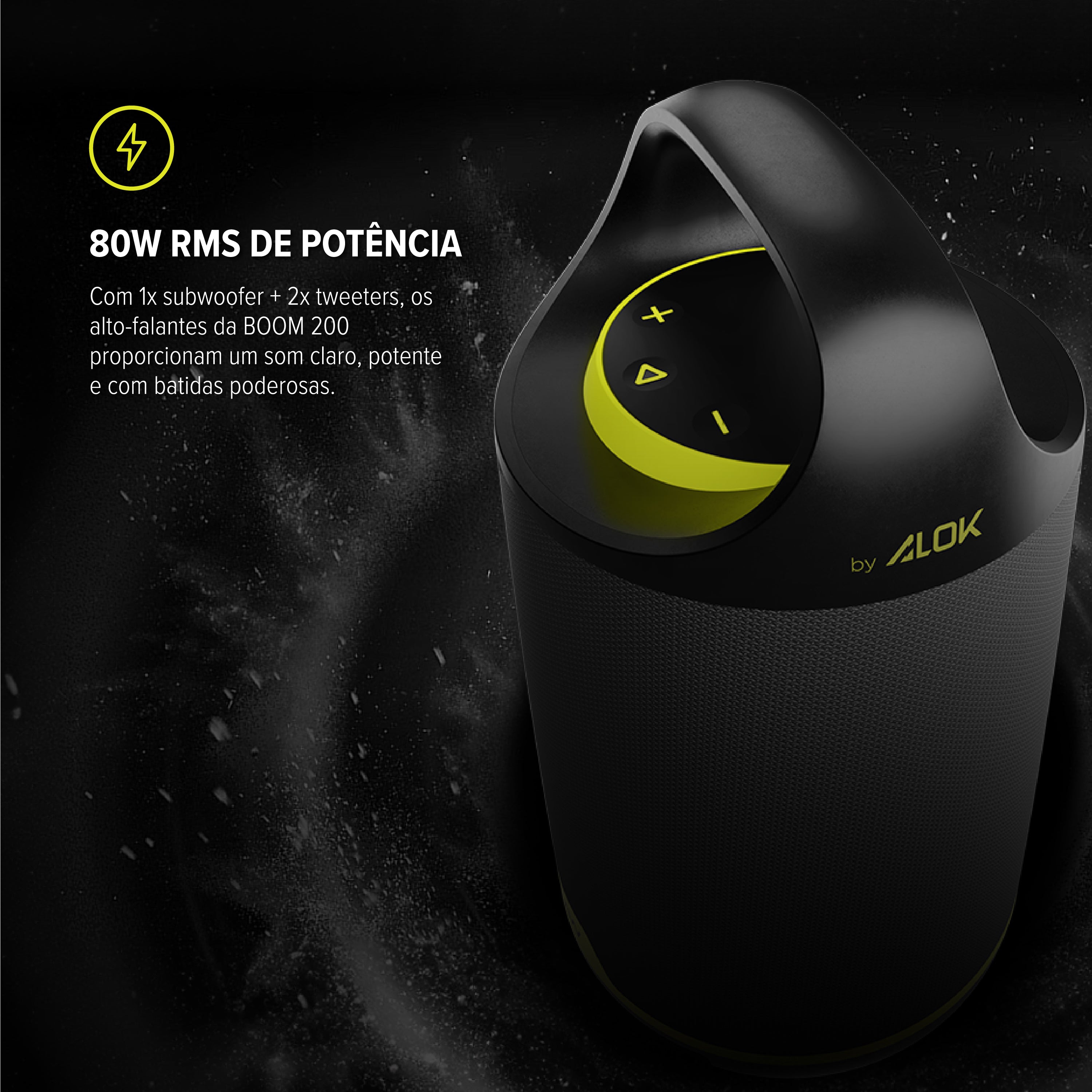 Caixa de Som Bluetooth Boombox WAAW Boom 200