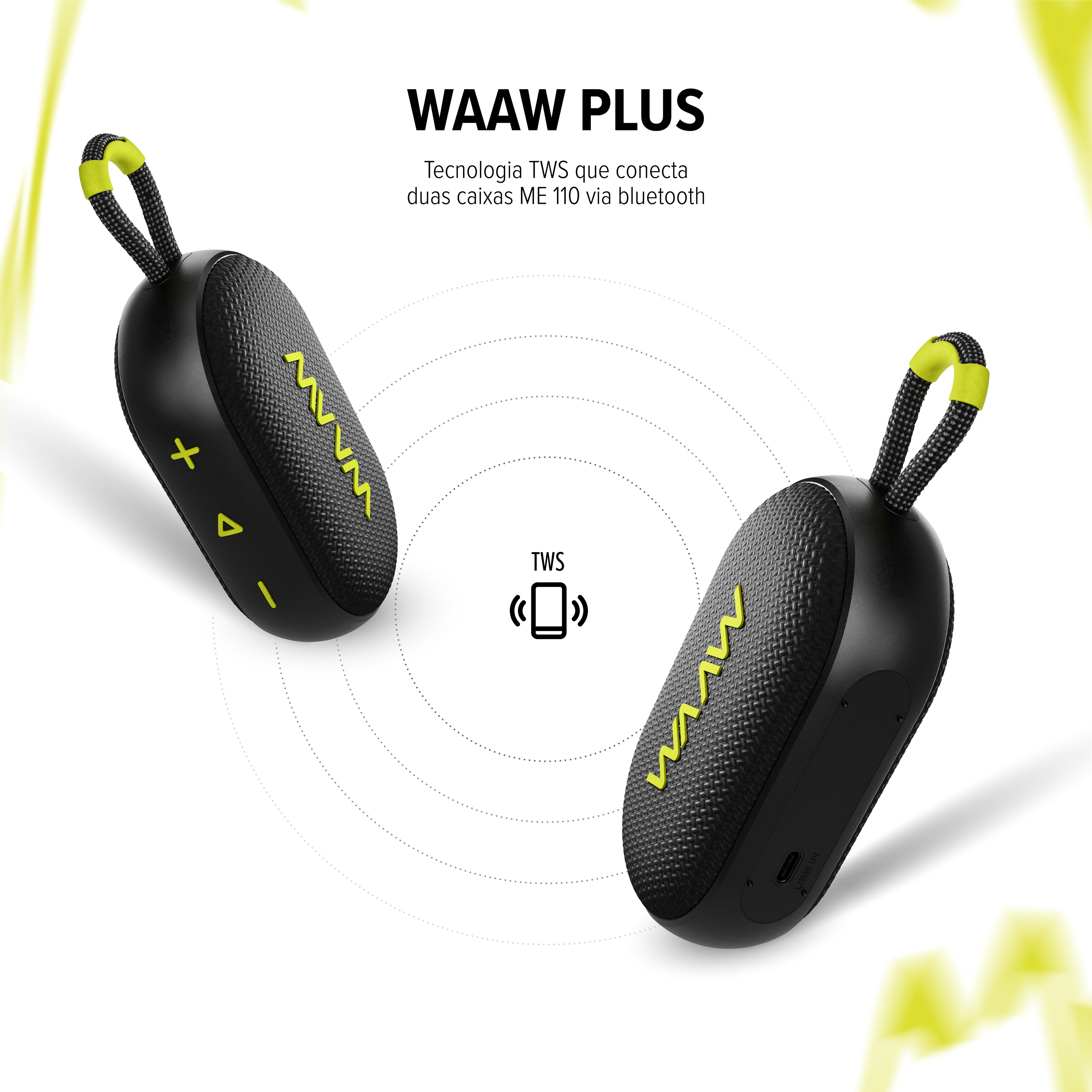 Caixa de Som Bluetooth WAAW ME 110