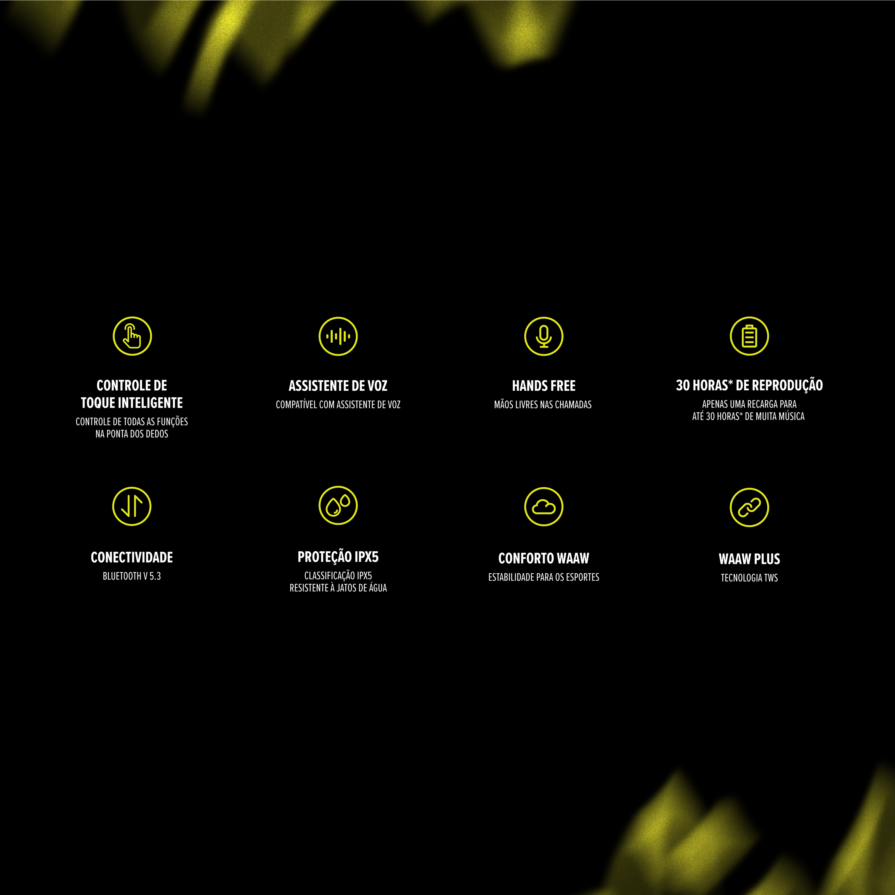 Fone de Ouvido Bluetooth Sport WAAW MOVE 200