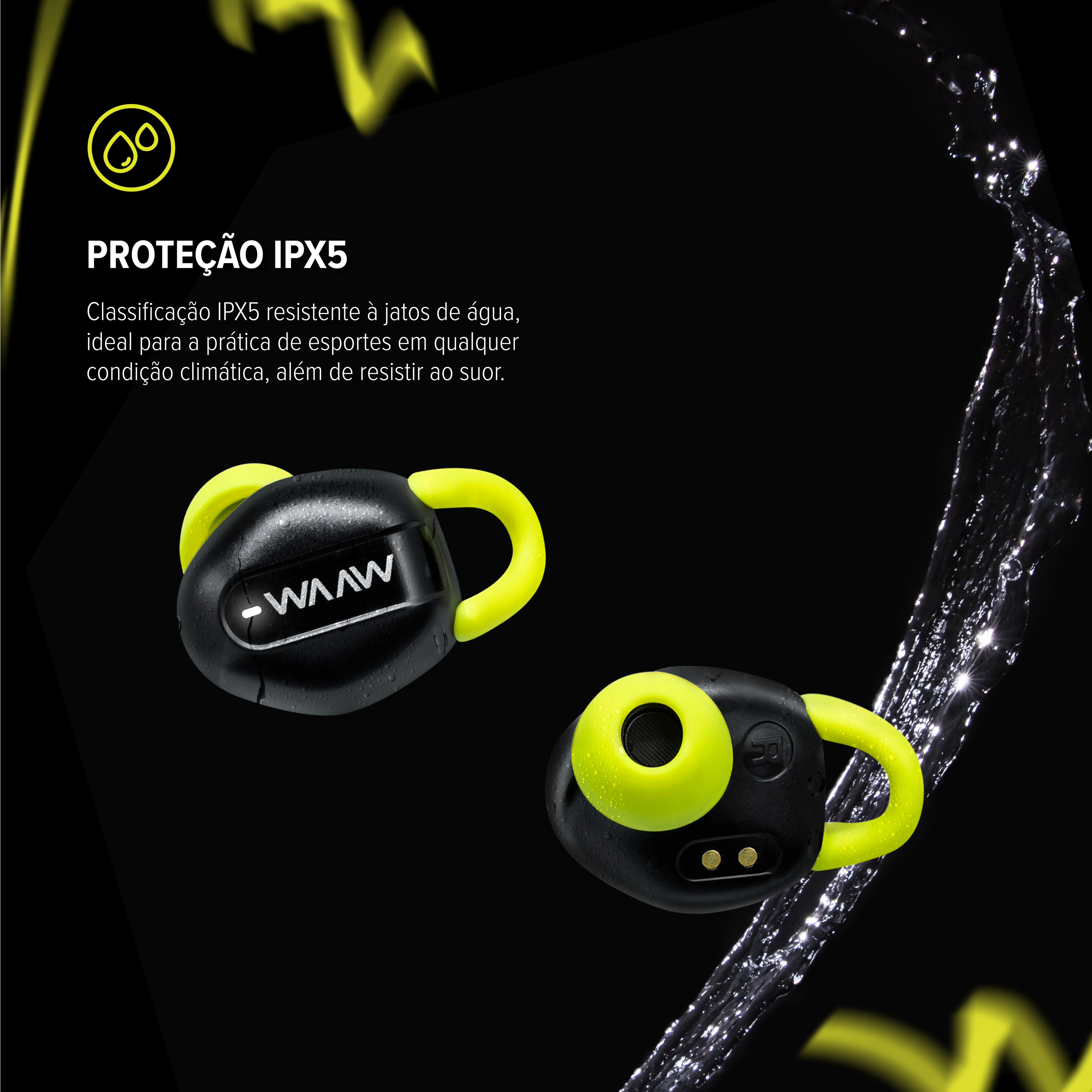 Fone de Ouvido Bluetooth Sport WAAW MOVE 200