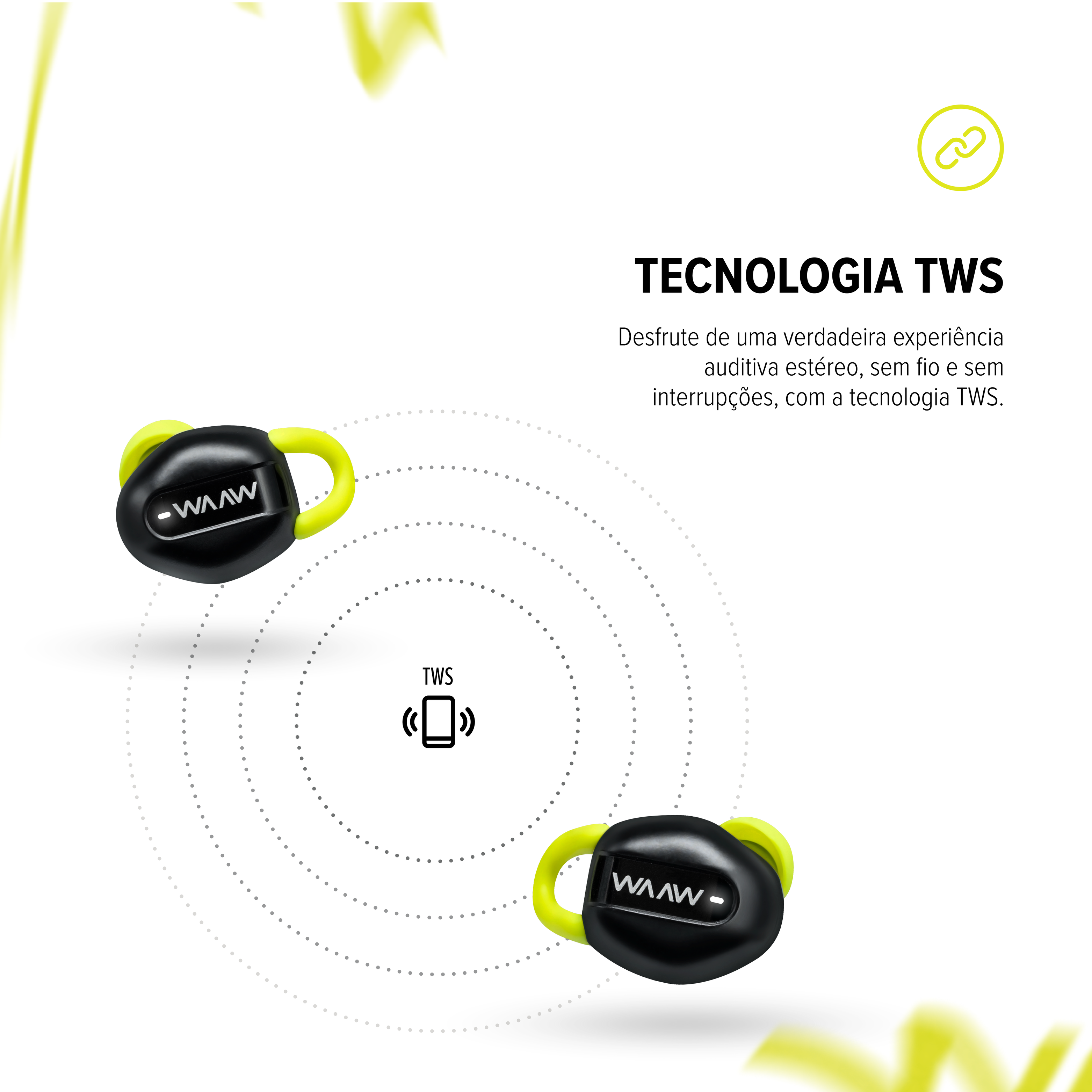 Fone de Ouvido Bluetooth Sport WAAW MOVE 200