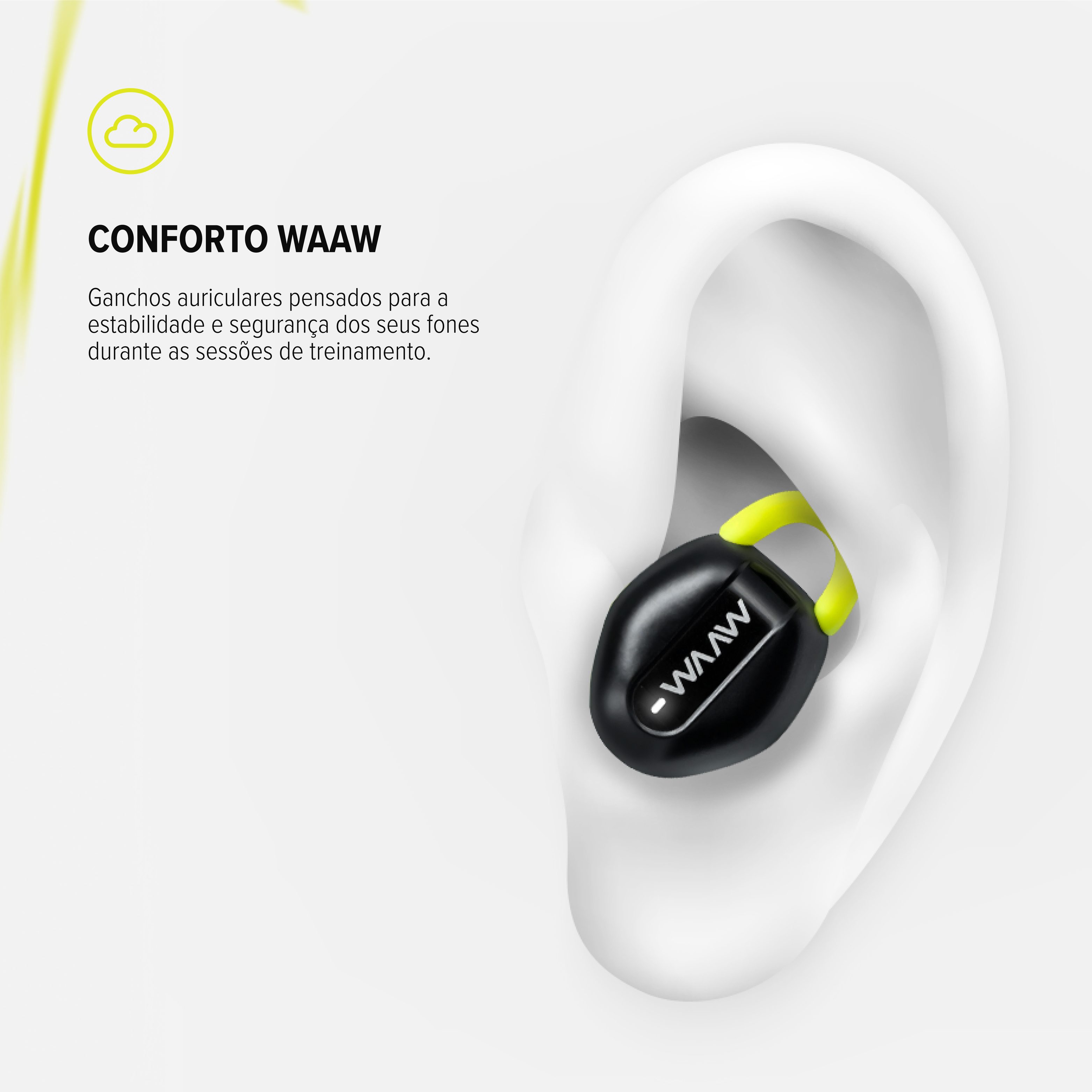 Fone de Ouvido Bluetooth Sport WAAW MOVE 200
