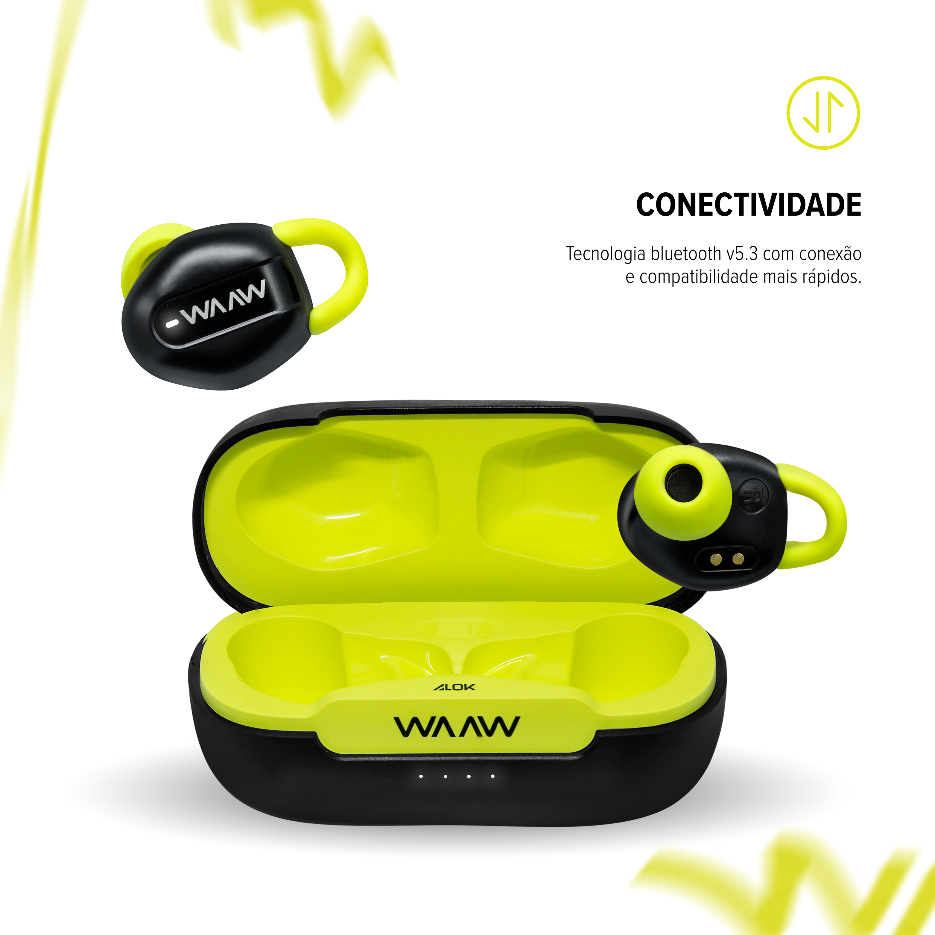 Fone de Ouvido Bluetooth Sport WAAW MOVE 200