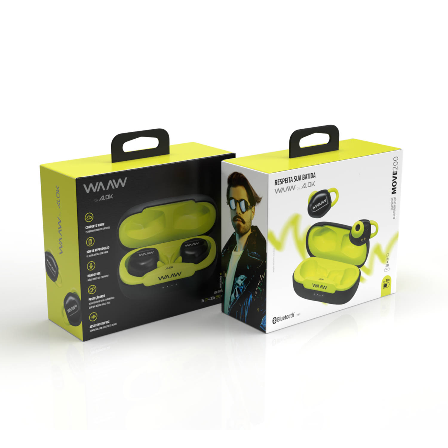 Fone de Ouvido Bluetooth Sport WAAW MOVE 200