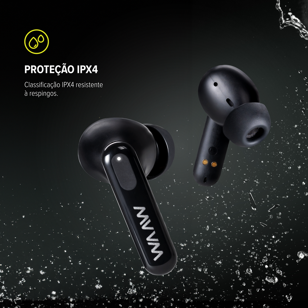 Fone de ouvido bluetooth WAAW MOB 500ANC