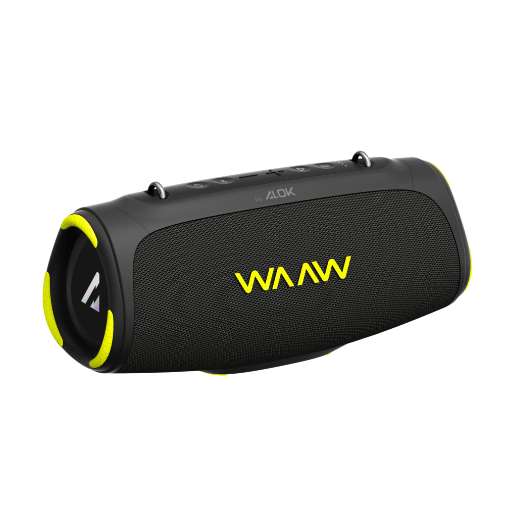 Caixa de som Bluetooth BOOM 110 WAAW by Alok imagem com fundo transparente