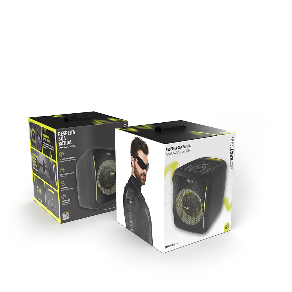 Caixa de Som Bluetooth WAAW BEAT 1000