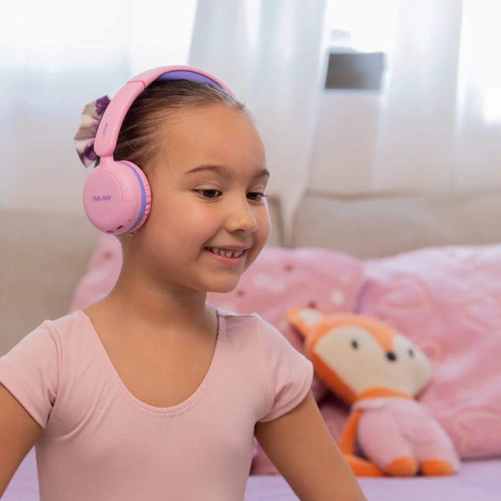 Headphone Bluetooth WAAW KIDS JOY 200 ROSA