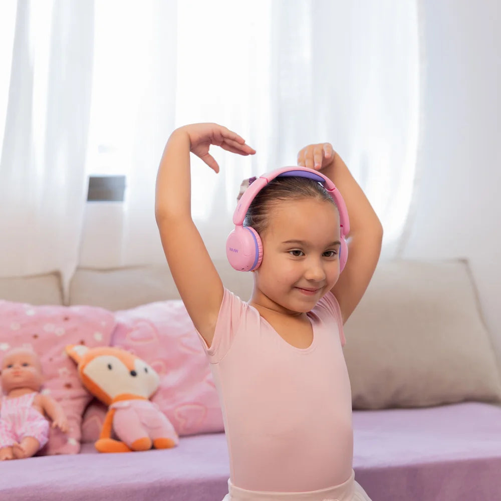 Headphone Bluetooth WAAW KIDS JOY 200 ROSA