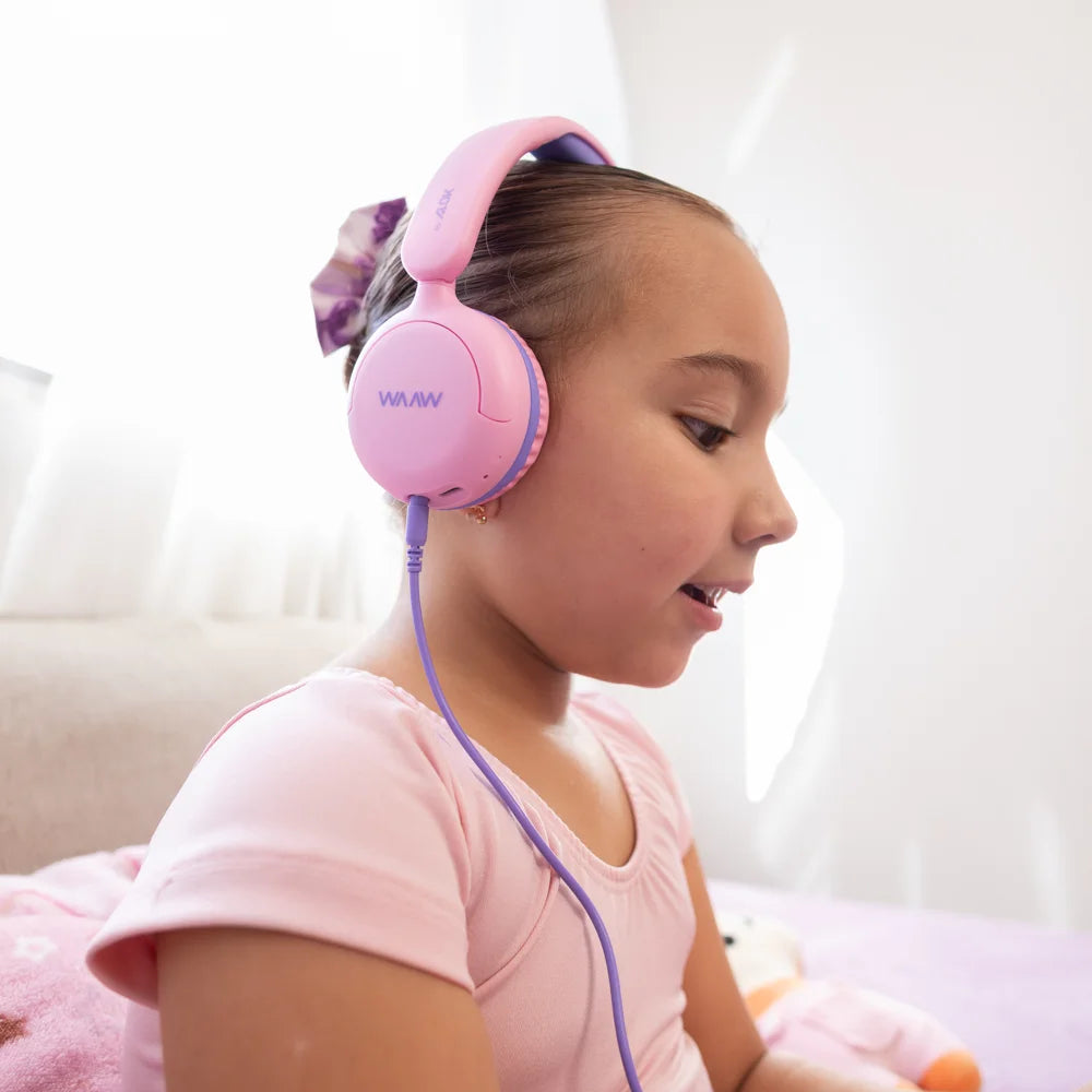 Headphone Bluetooth WAAW KIDS JOY 200 ROSA