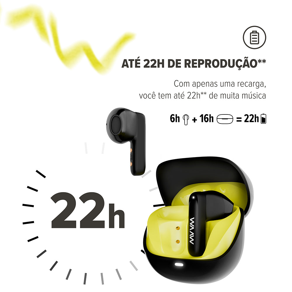 Fone de Ouvido Bluetooth WAAW MOB 210