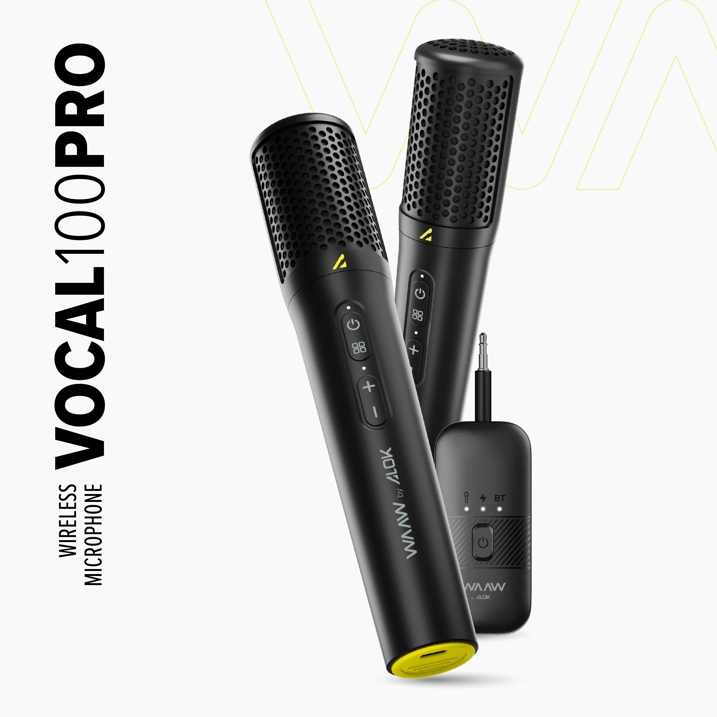 Microfone Bluetooth WAAW VOCAL 100 PRO