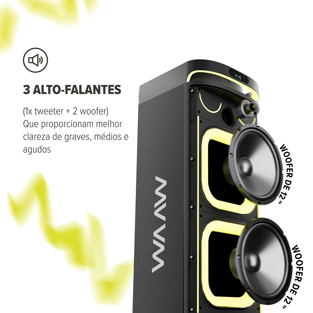 Caixa de Som WAAW INSANA 12000