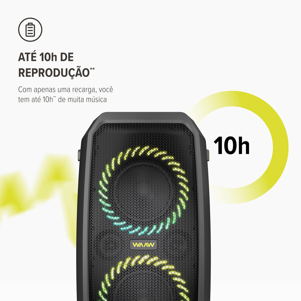Caixa de Som WAAW BEAT 3000