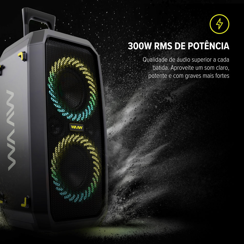 Caixa de Som WAAW BEAT 3000