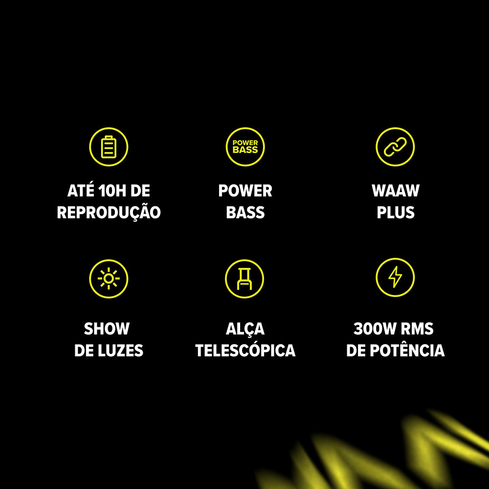 Caixa de Som WAAW BEAT 3000