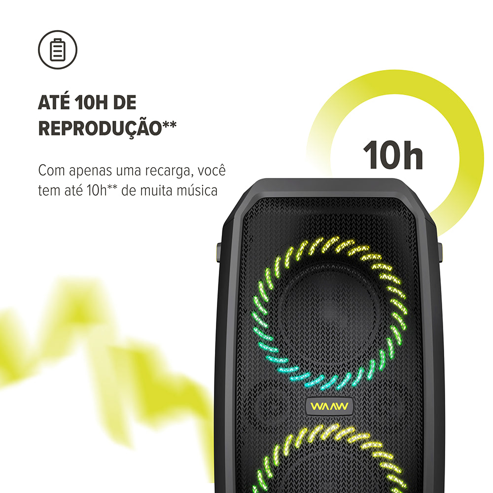 Caixa de Som WAAW BEAT 3000