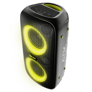 imagem lateral da Caixa de som Bluetooth INFINITE 100 WAAW by Alok fundo transparente