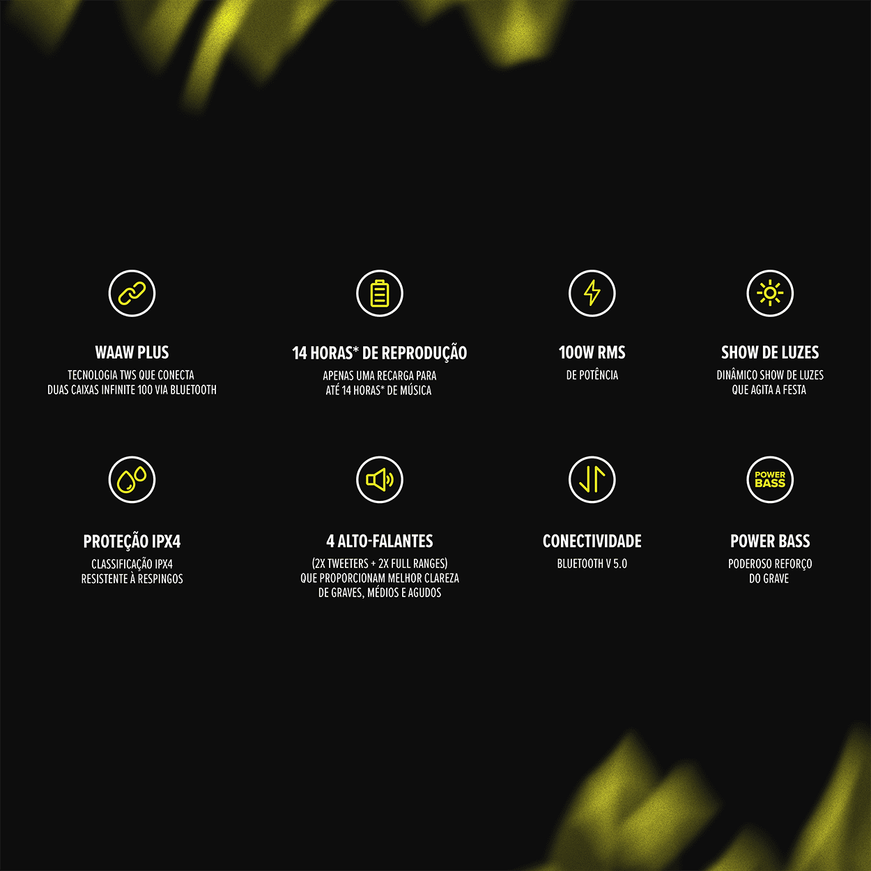 Caixa de som WAAW SOUND BOX INFINITE 100