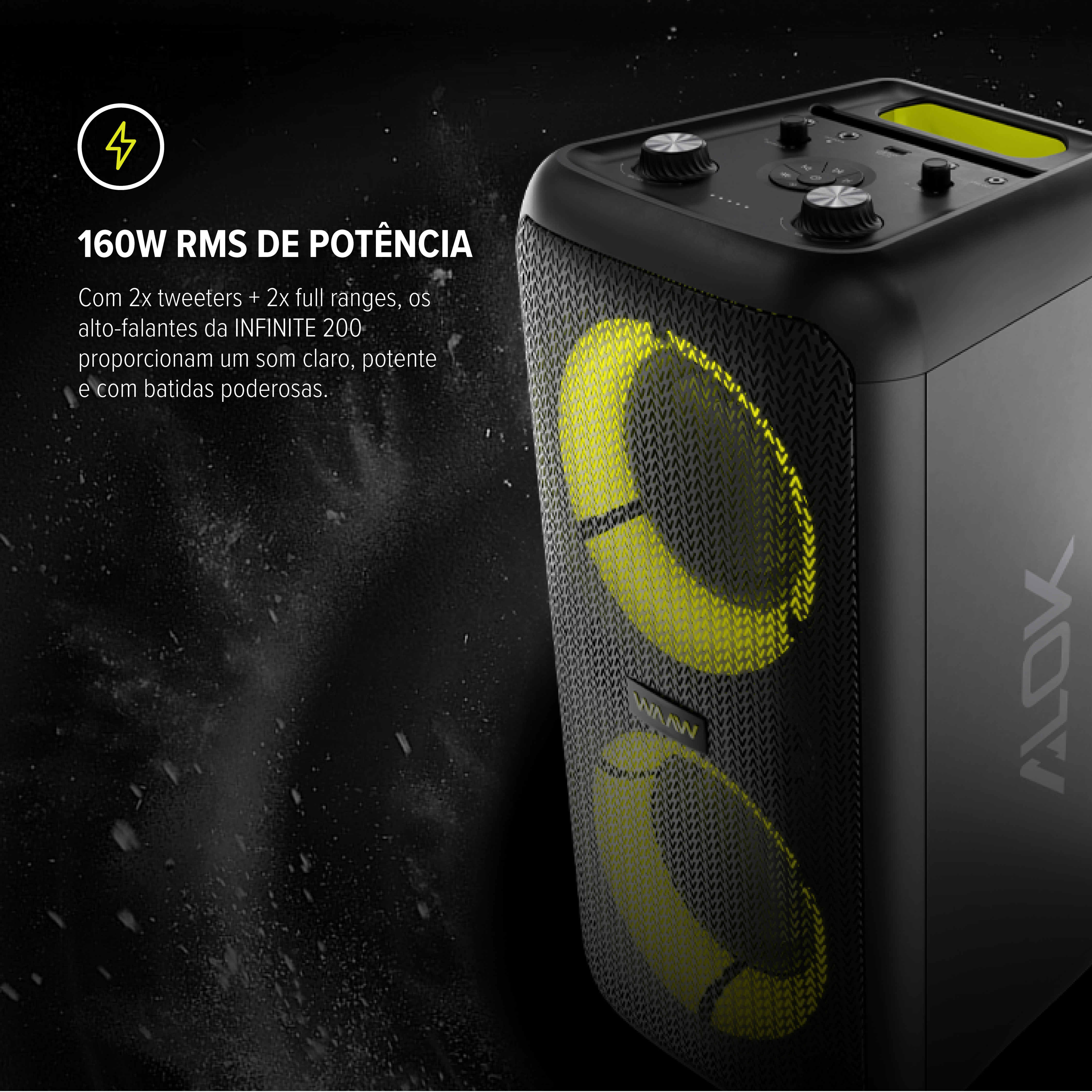 Caixa de som WAAW SOUND BOX INFINITE 200