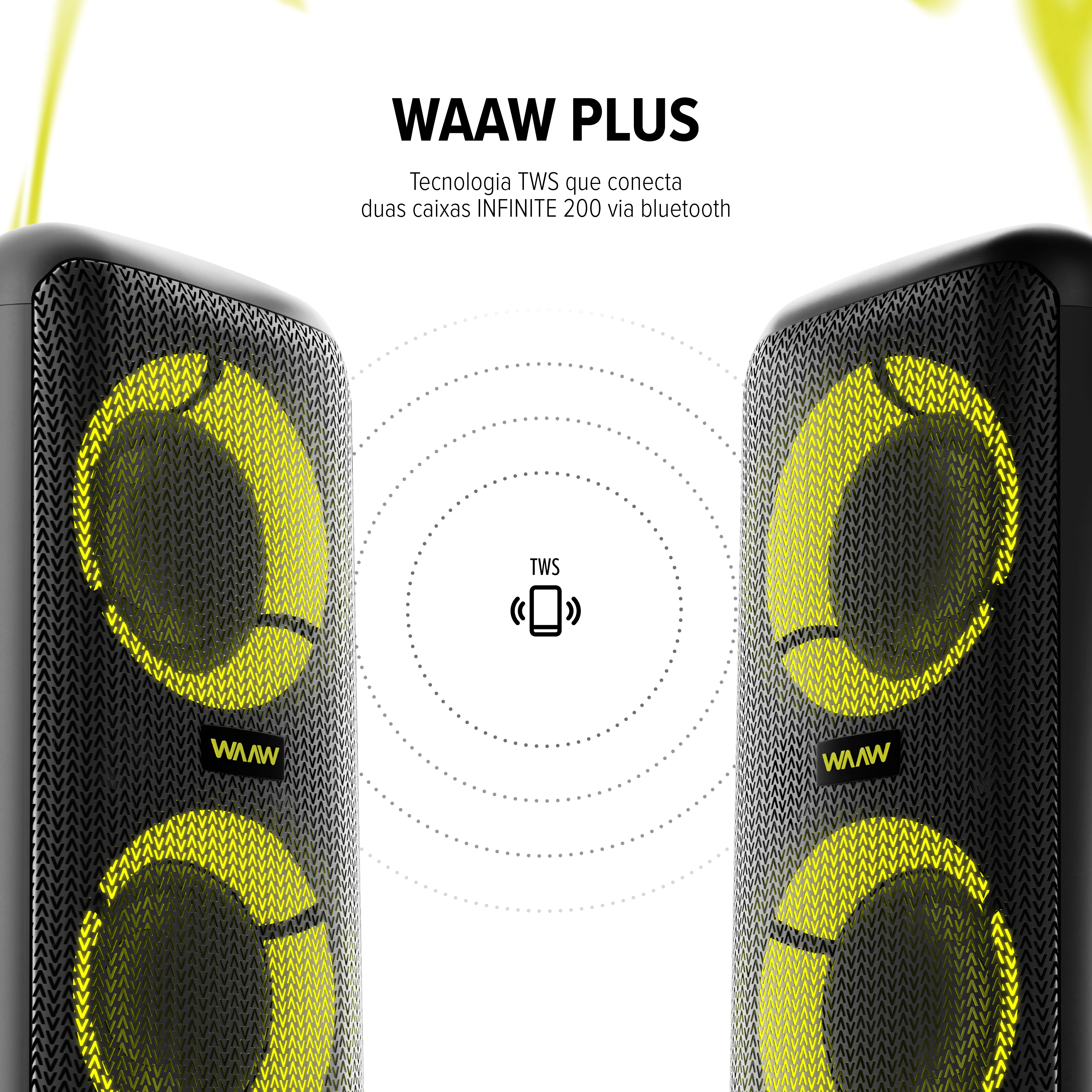 Caixa de som WAAW SOUND BOX INFINITE 200