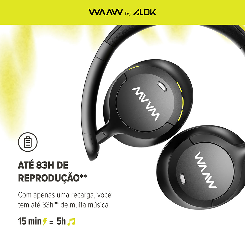 Fone de Ouvido Bluetooth WAAW ESSENCE 200