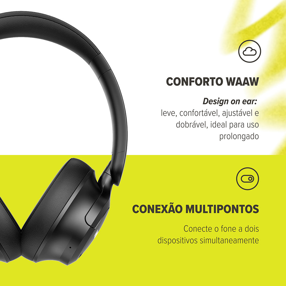 Fone de Ouvido Bluetooth WAAW ESSENCE 200