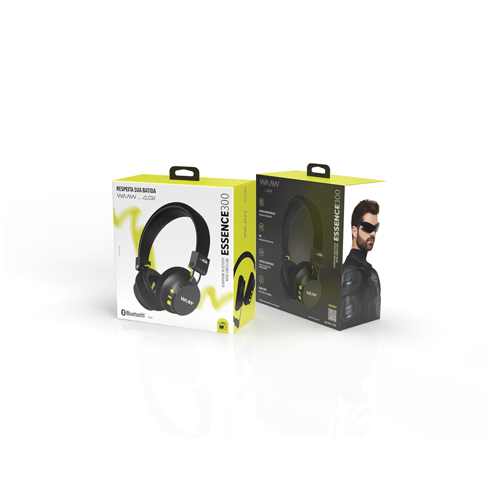 Fone de Ouvido Bluetooth Noise Cancelling WAAW ESSENCE 300