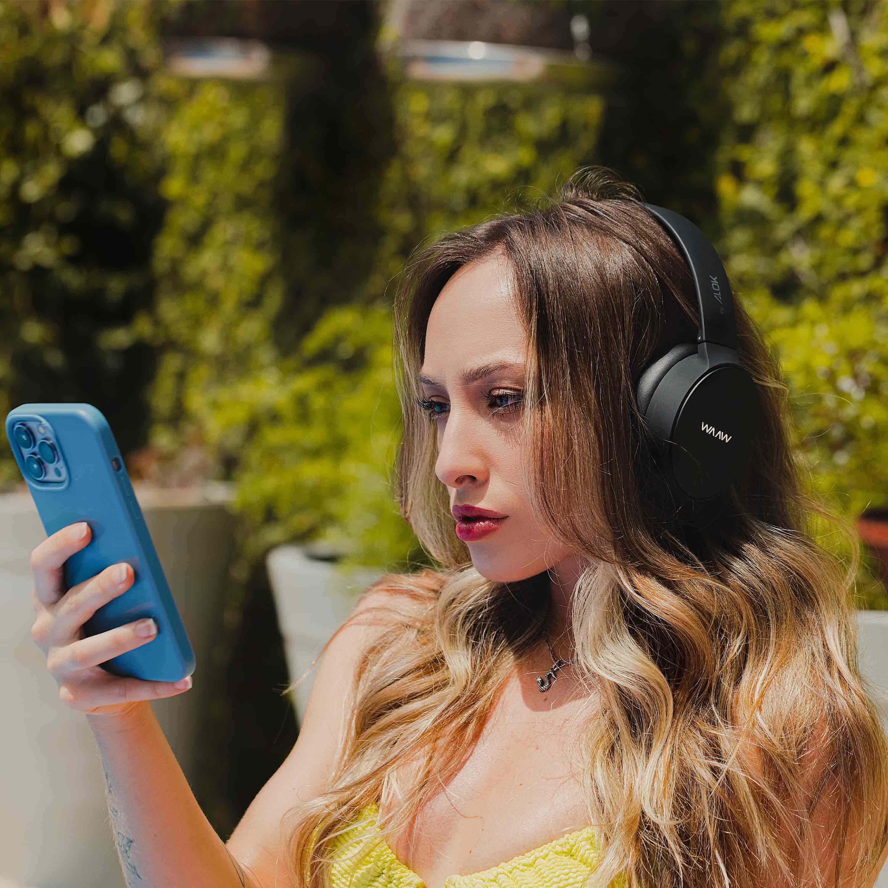 Fone de Ouvido Bluetooth WAAW SENSE 200HB Com Microfone