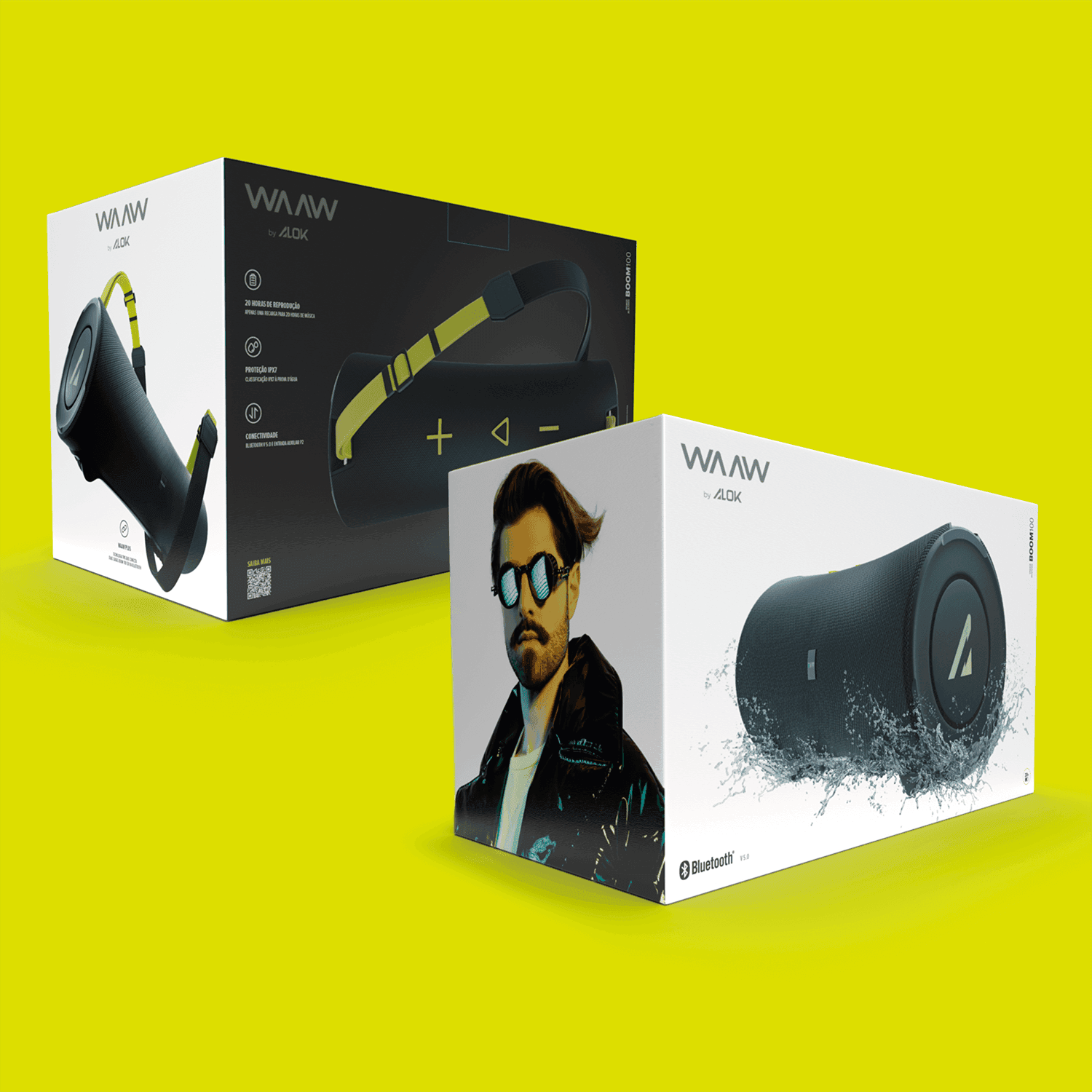 Caixa de som Bluetooth WAAW BOOM 100SB