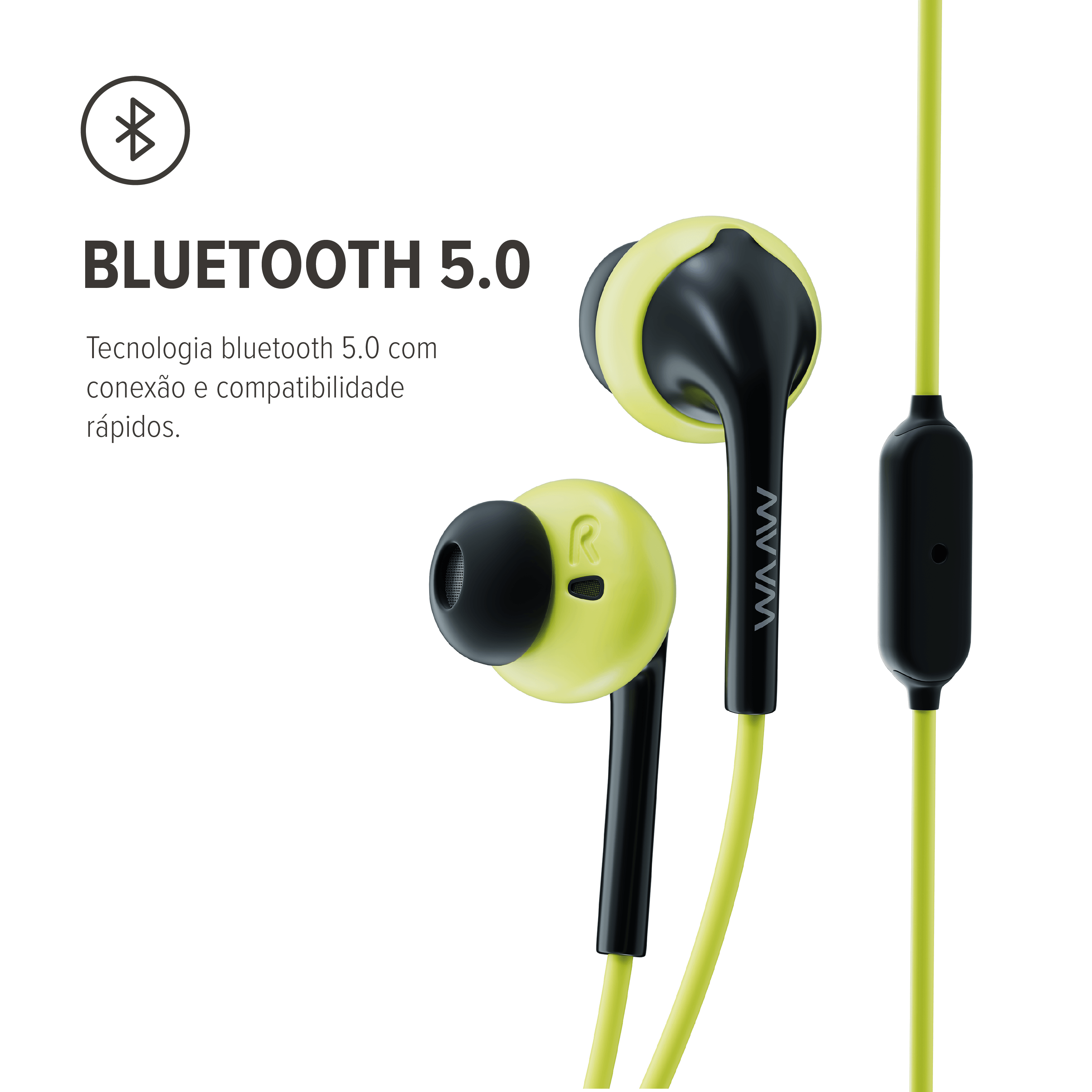 Fone de ouvido esportivo WAAW MOVE 100EBS - WAAW by Alok