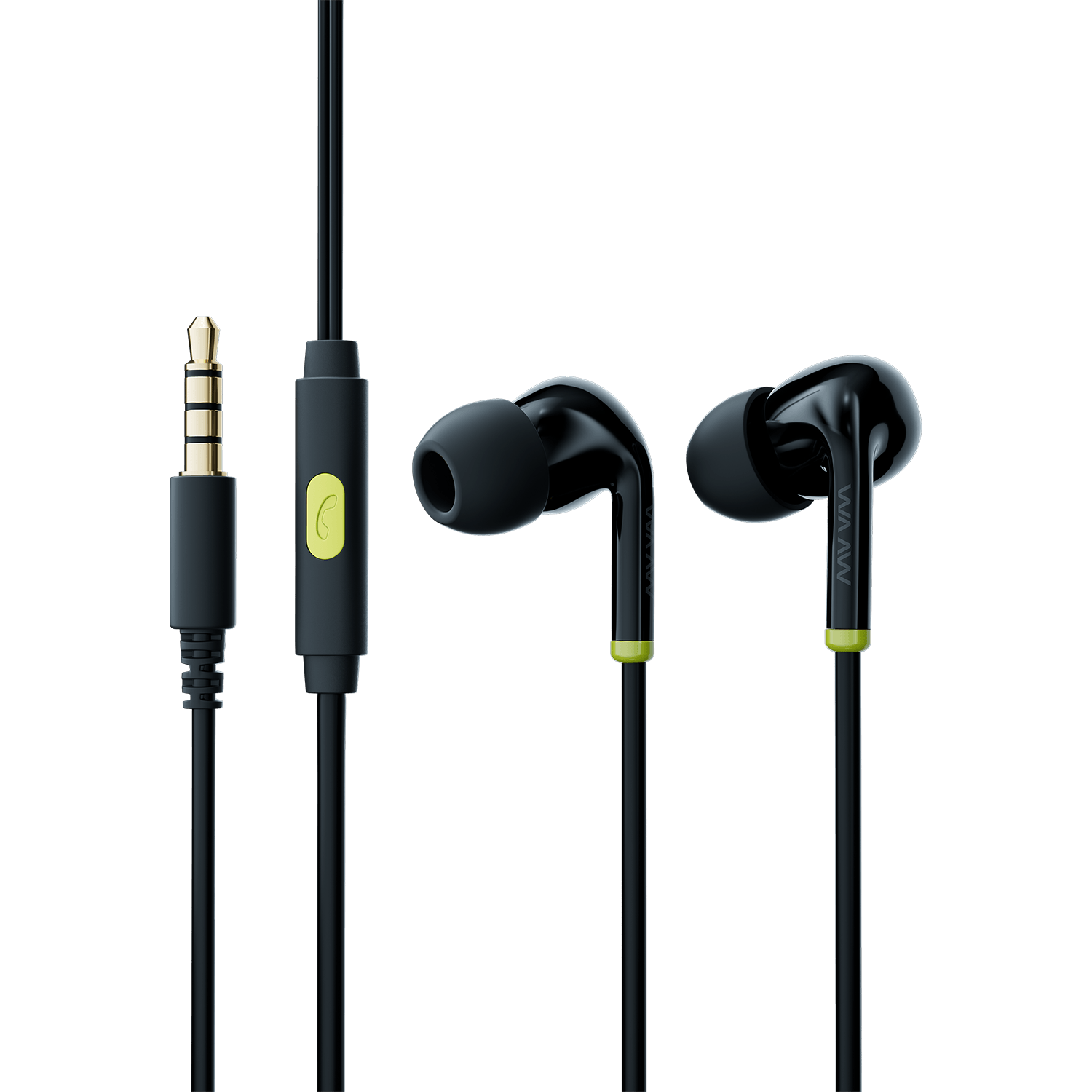 WAAW VIB 100EW Fone estéreo Intra Auricular