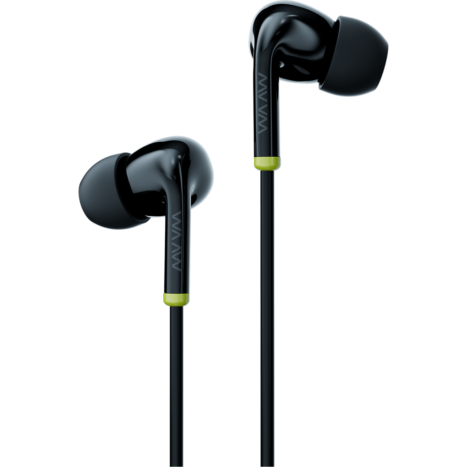 WAAW VIB 100EW Fone estéreo com três tamanhos de borrachas Intra Auriculares