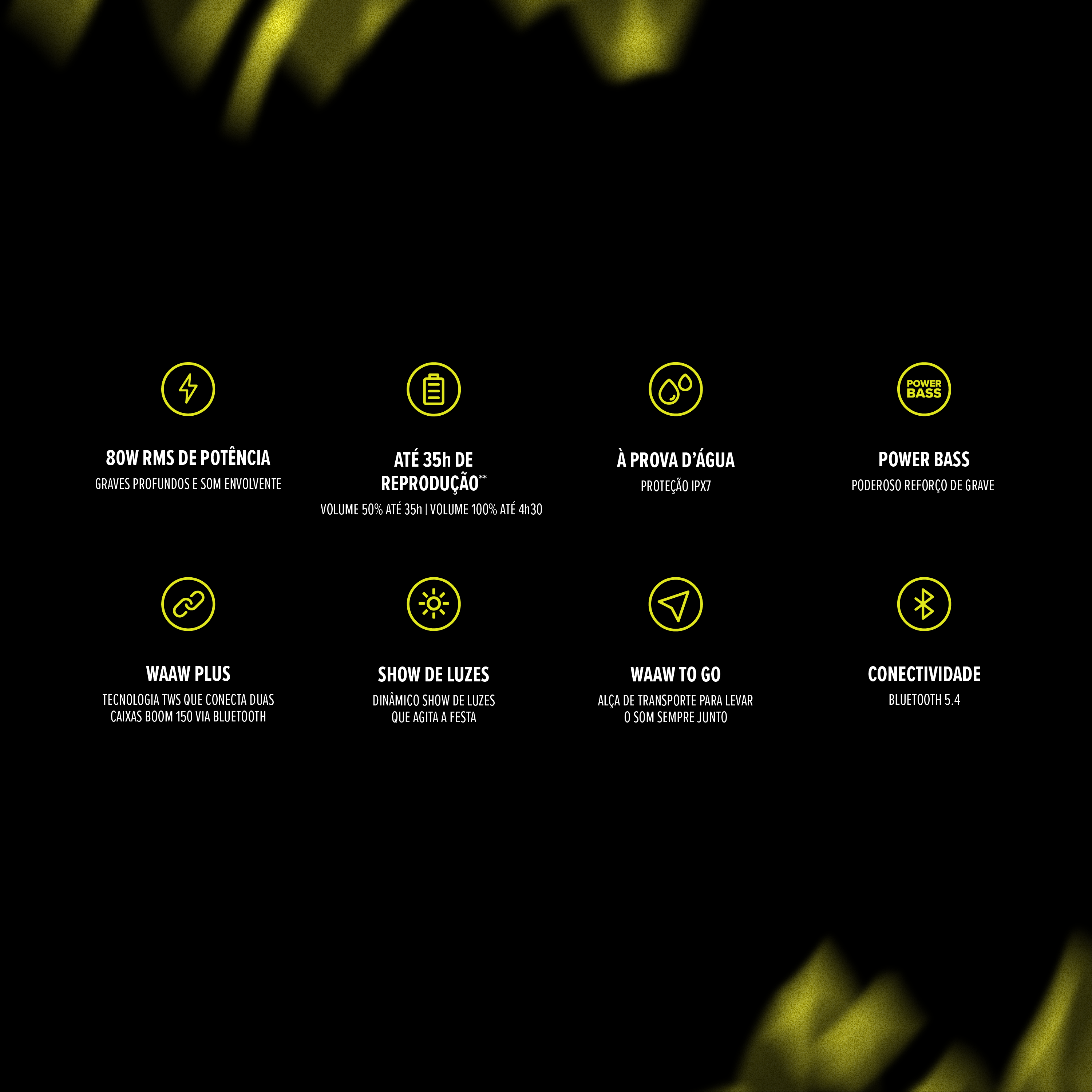Caixa de Som Bluetooth  BOOMBOX  WAAW BOOM 150