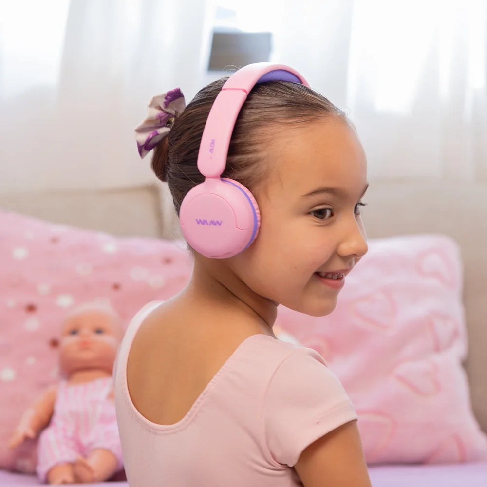 Headphone Bluetooth WAAW KIDS JOY 200 ROSA