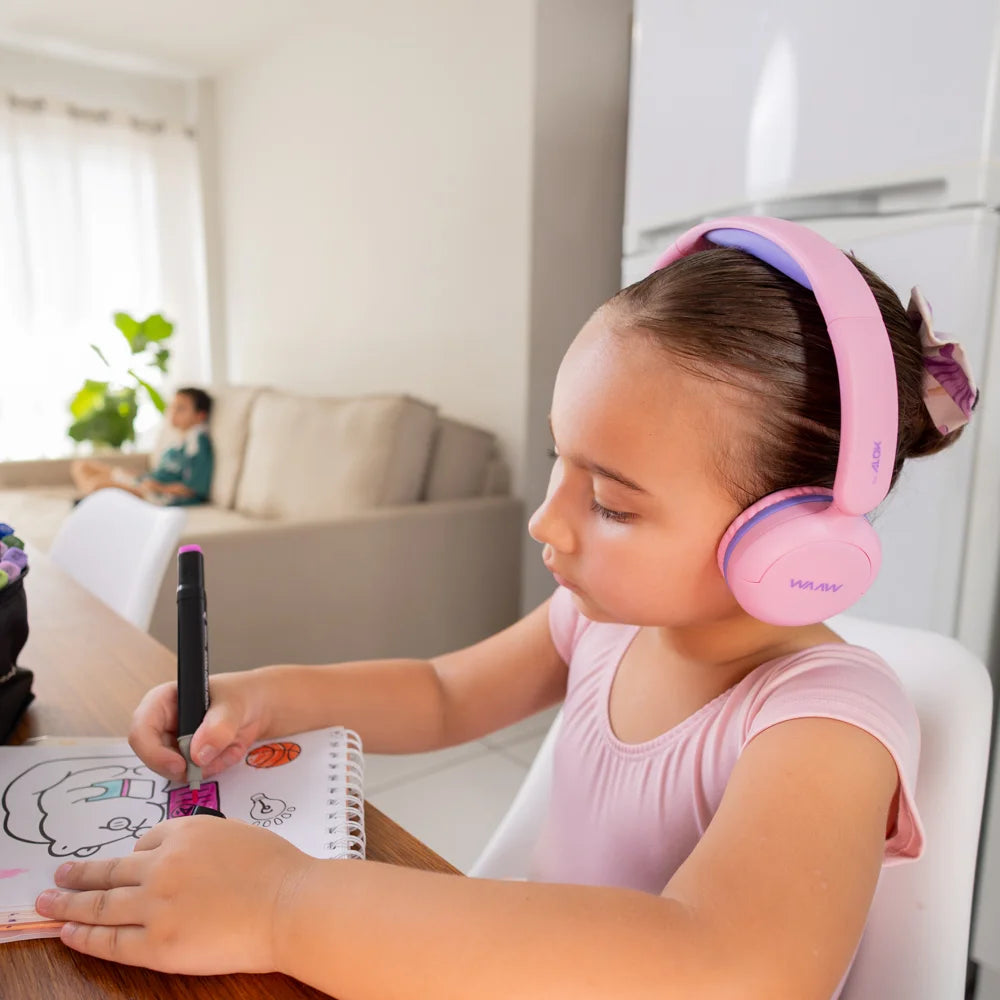 Headphone Bluetooth WAAW KIDS JOY 200 ROSA