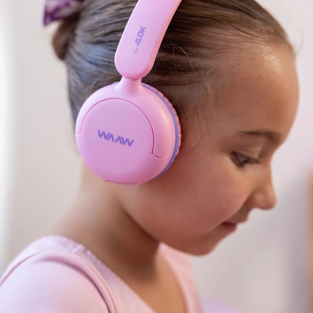 Headphone Bluetooth WAAW KIDS JOY 200 ROSA