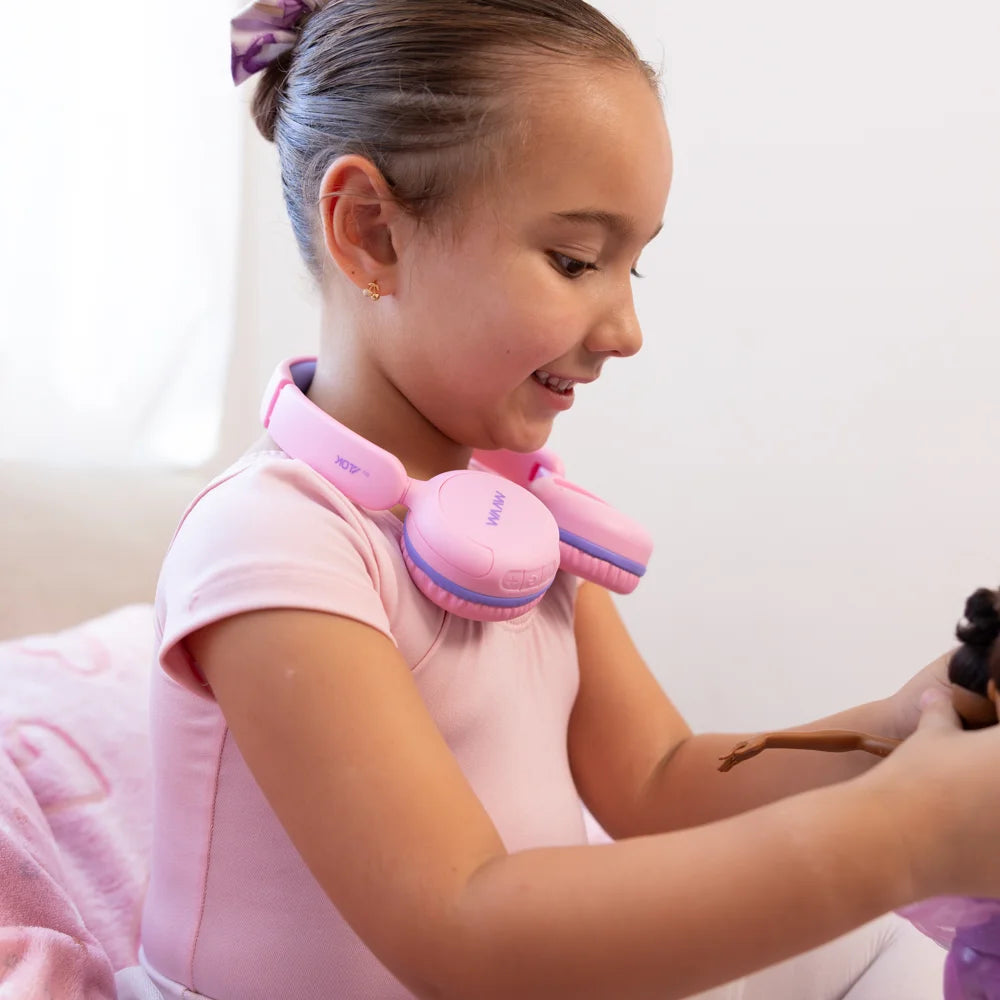 Headphone Bluetooth WAAW KIDS JOY 200 ROSA