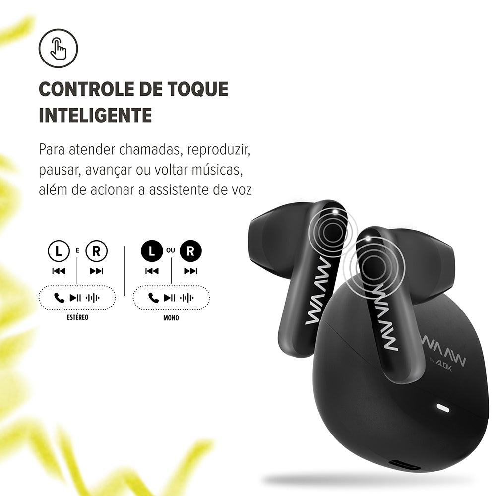 Fone de Ouvido Bluetooth WAAW MOB 210
