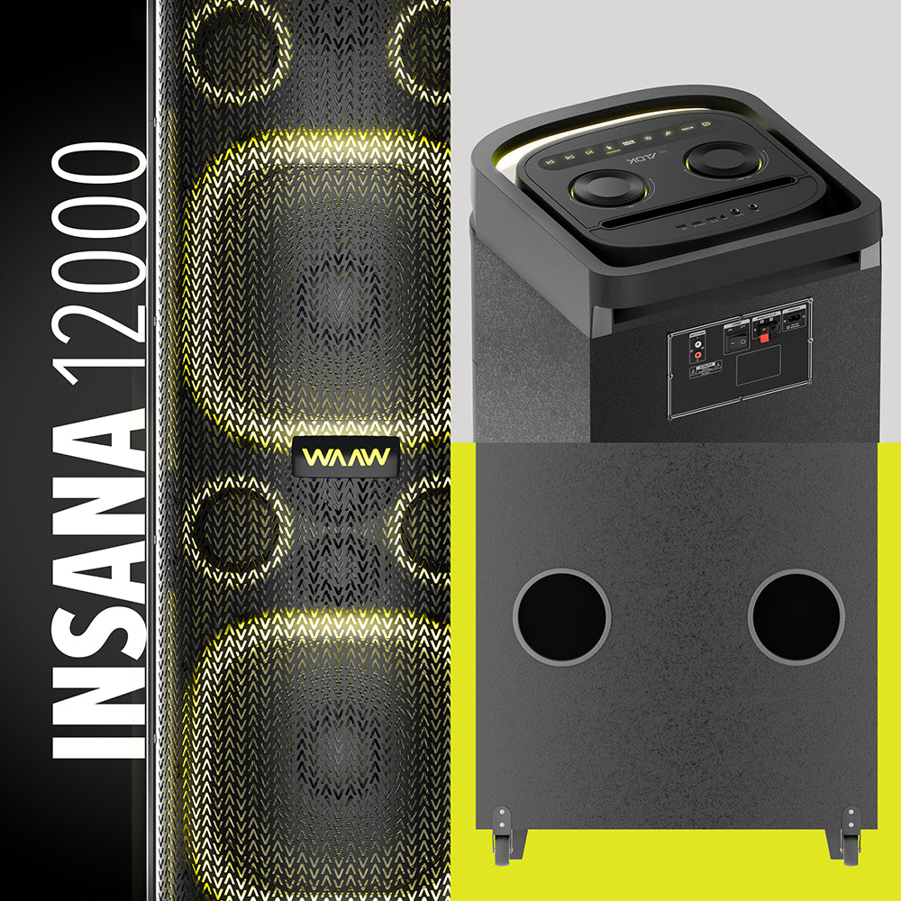Caixa de Som WAAW INSANA 12000