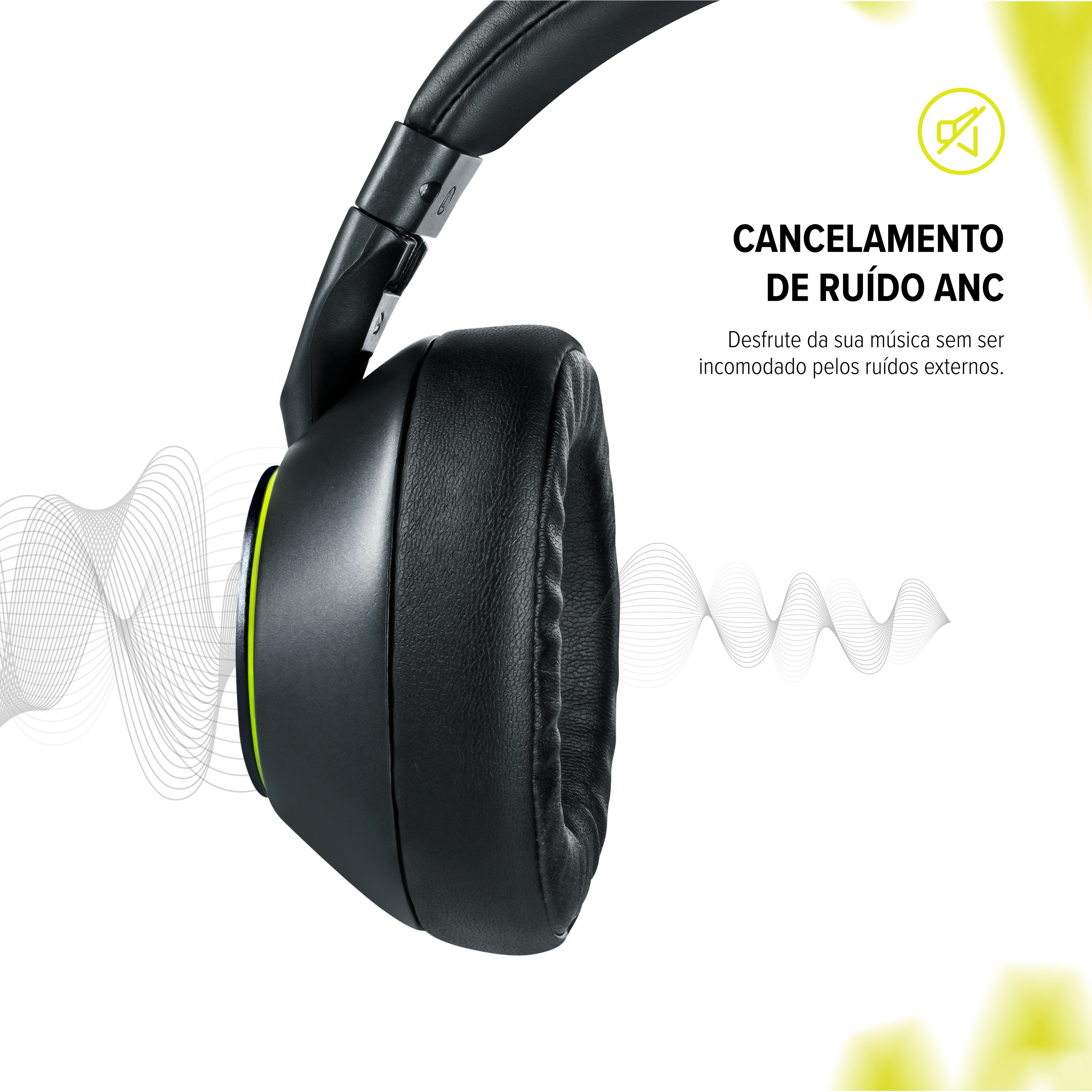 Fone de Ouvido Bluetooth Noise Cancelling WAAW SENSE 310