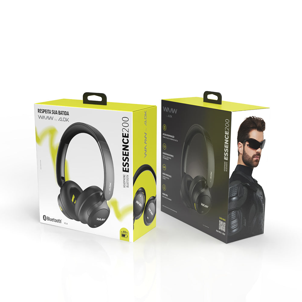 Fone de Ouvido Bluetooth WAAW ESSENCE 200