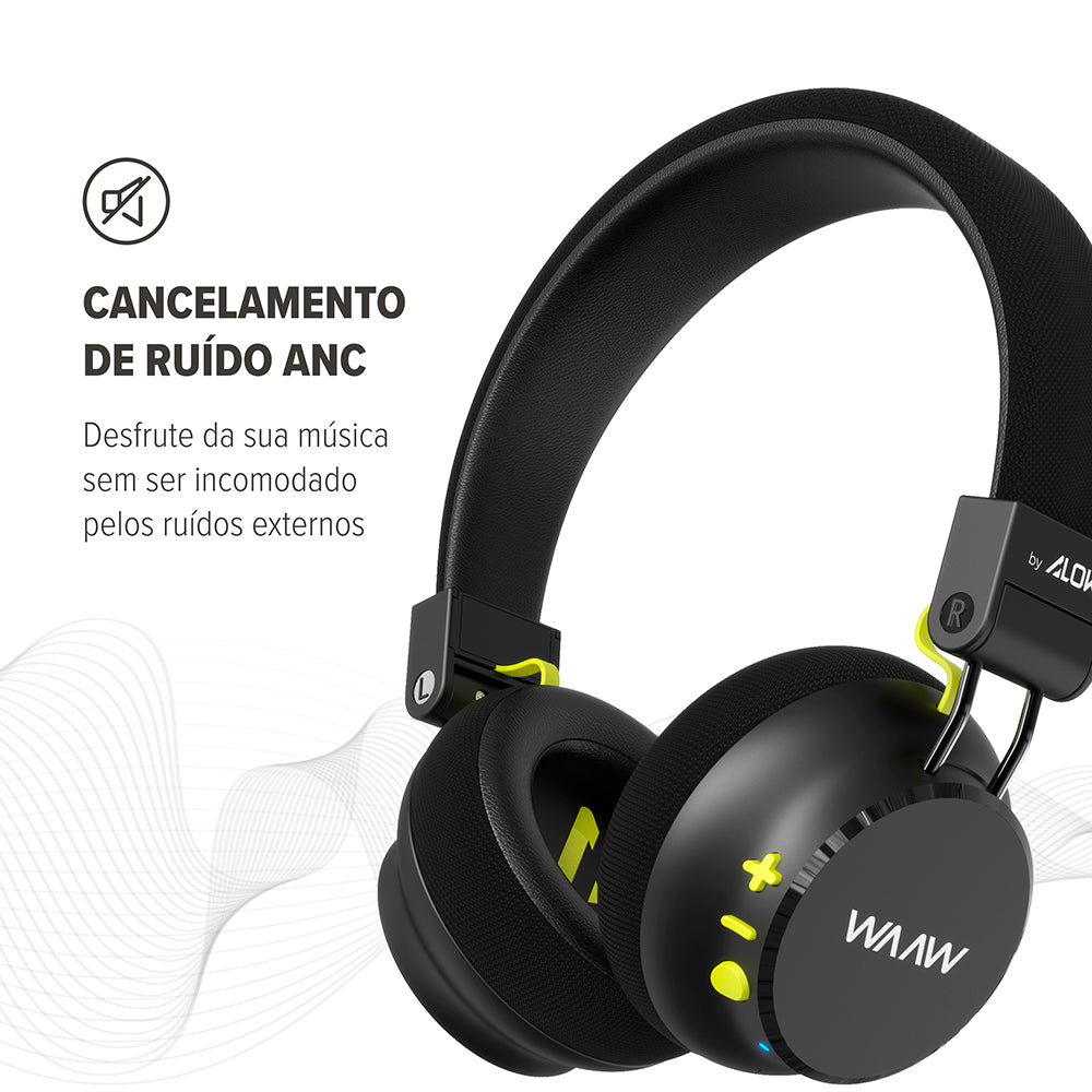 Fone de Ouvido Bluetooth Noise Cancelling WAAW ESSENCE 300