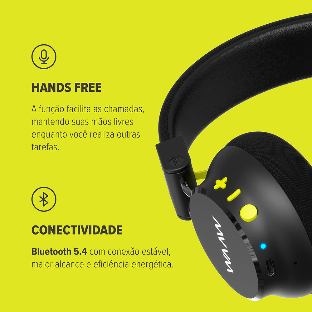 Fone de Ouvido Bluetooth Noise Cancelling WAAW ESSENCE 300