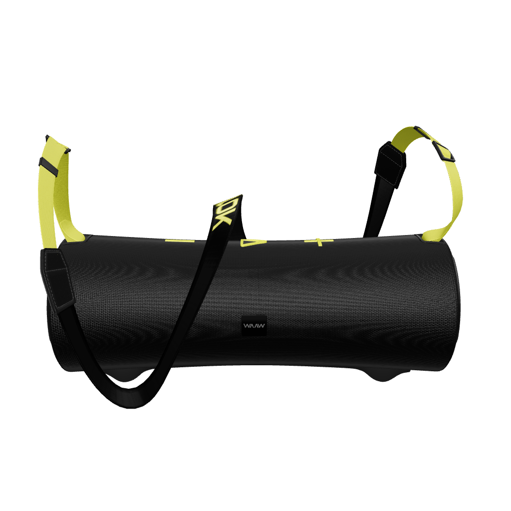 Caixa de som Bluetooth BOOM 100SB WAAW by Alok com alça de transporte