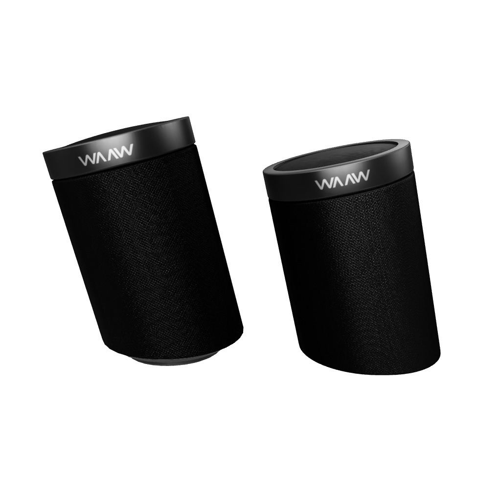 Caixa de som Bluetooth US 200SB DUO WAAW by Alok em 3D
